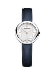 Baume & Mercier Joia de Baume & Mercier 10847 - cassa acciaio - cinturino pelle blu - quadrante argento